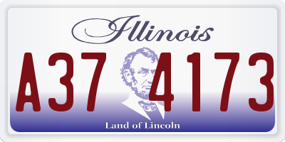 IL license plate A374173