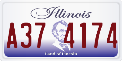 IL license plate A374174