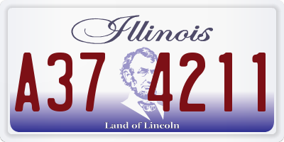 IL license plate A374211