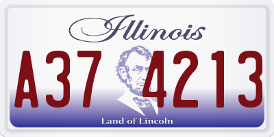 IL license plate A374213
