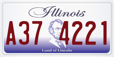 IL license plate A374221
