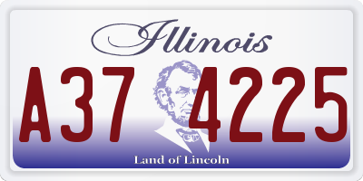 IL license plate A374225