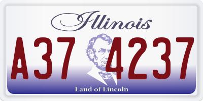IL license plate A374237