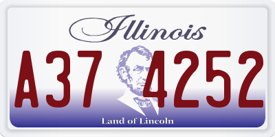 IL license plate A374252