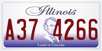 IL license plate A374266