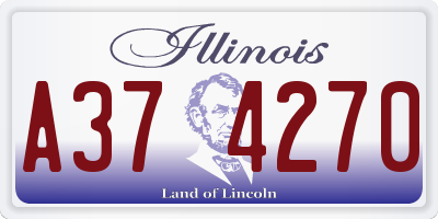 IL license plate A374270