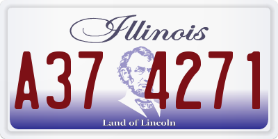 IL license plate A374271