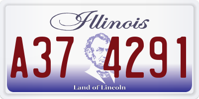 IL license plate A374291