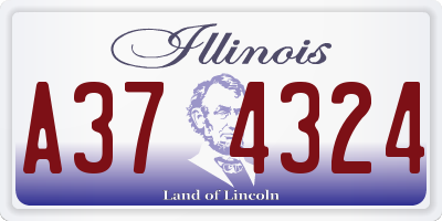 IL license plate A374324