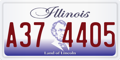 IL license plate A374405