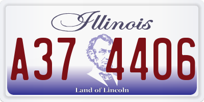 IL license plate A374406