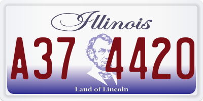 IL license plate A374420