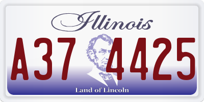 IL license plate A374425