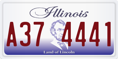 IL license plate A374441