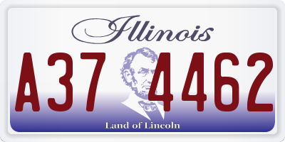 IL license plate A374462