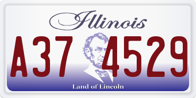 IL license plate A374529