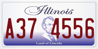 IL license plate A374556