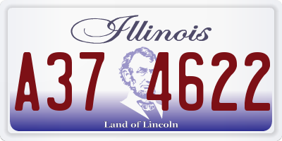 IL license plate A374622