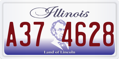 IL license plate A374628