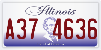 IL license plate A374636