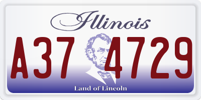 IL license plate A374729