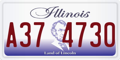 IL license plate A374730