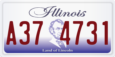 IL license plate A374731