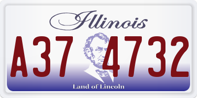IL license plate A374732