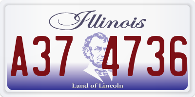 IL license plate A374736