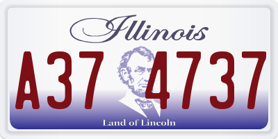 IL license plate A374737