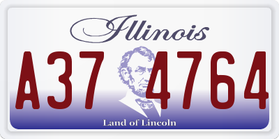 IL license plate A374764