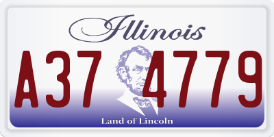 IL license plate A374779