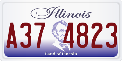 IL license plate A374823