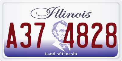 IL license plate A374828