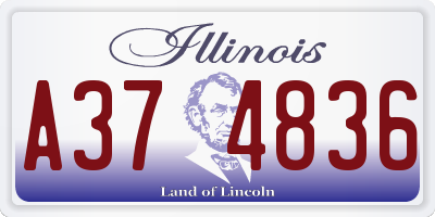 IL license plate A374836