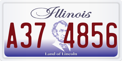 IL license plate A374856