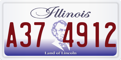 IL license plate A374912