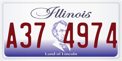 IL license plate A374974
