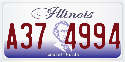 IL license plate A374994
