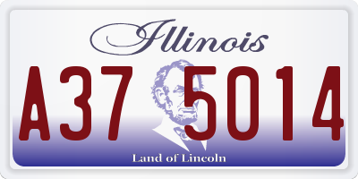 IL license plate A375014