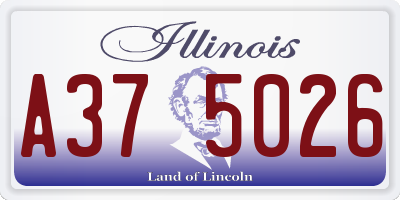 IL license plate A375026