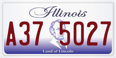 IL license plate A375027