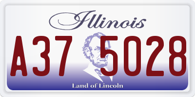 IL license plate A375028