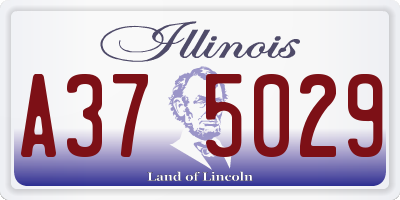 IL license plate A375029