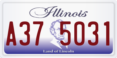 IL license plate A375031