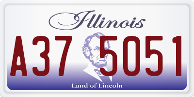 IL license plate A375051