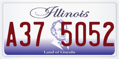 IL license plate A375052