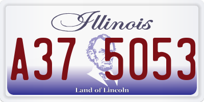 IL license plate A375053
