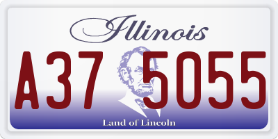 IL license plate A375055