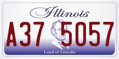 IL license plate A375057
